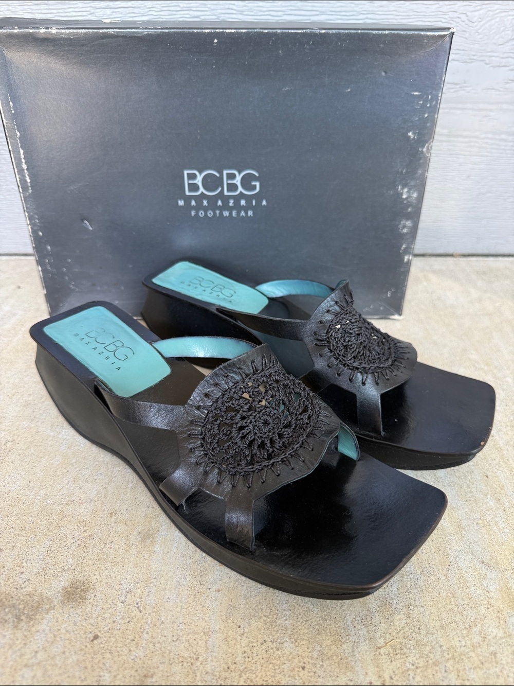 BCBG Y2K Zola Wedge Sandals